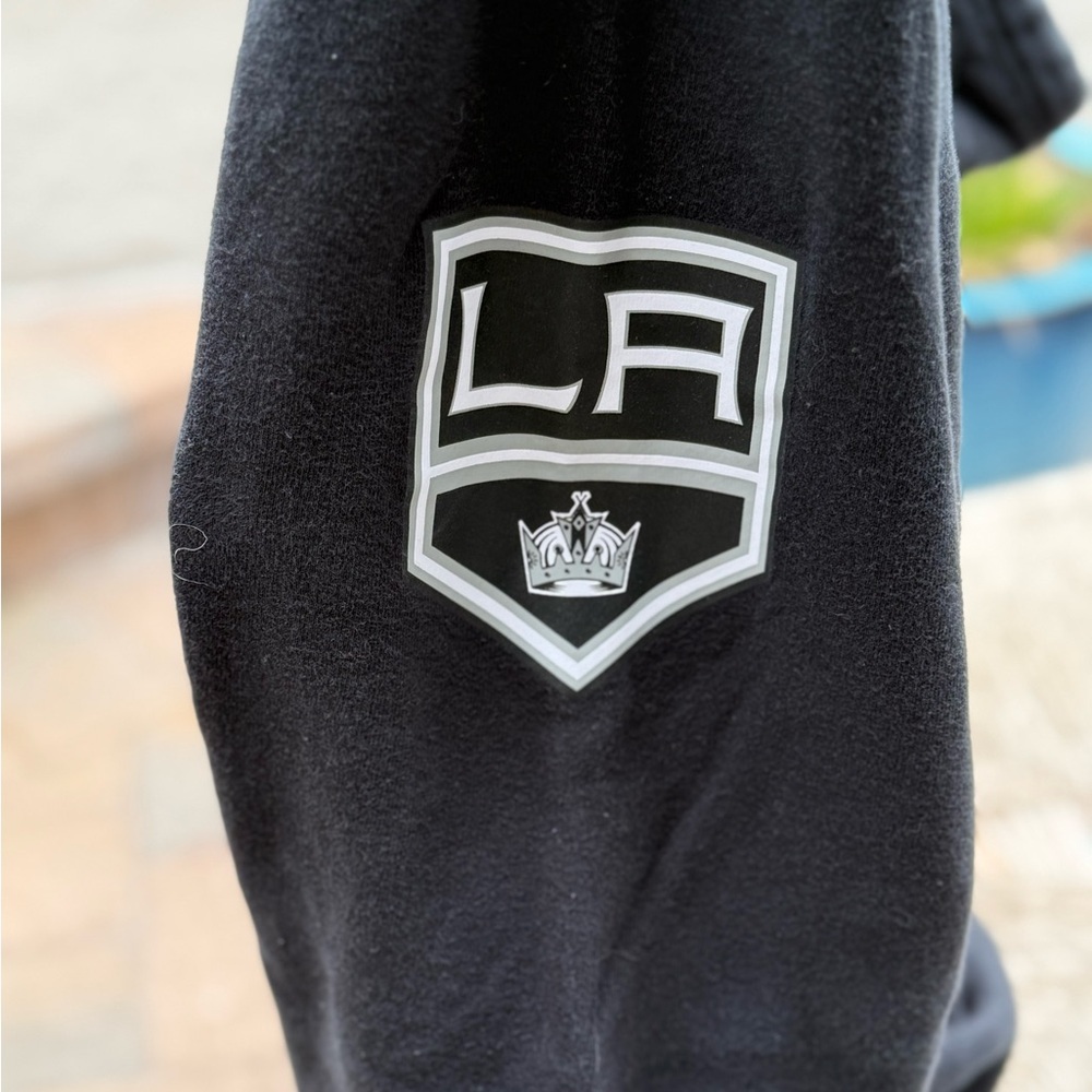 Mitchell Ness LA Kings Hoodie Large Black 80% Cotton 2023 NHL Nostalgia Co - Picture 5 of 10
